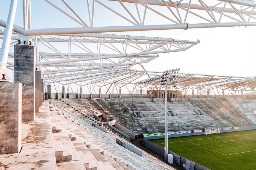 Najnowsze zdjęcia z budowy stadionu ŁKS.  Jest coraz piękniejszy ZDJĘCIA