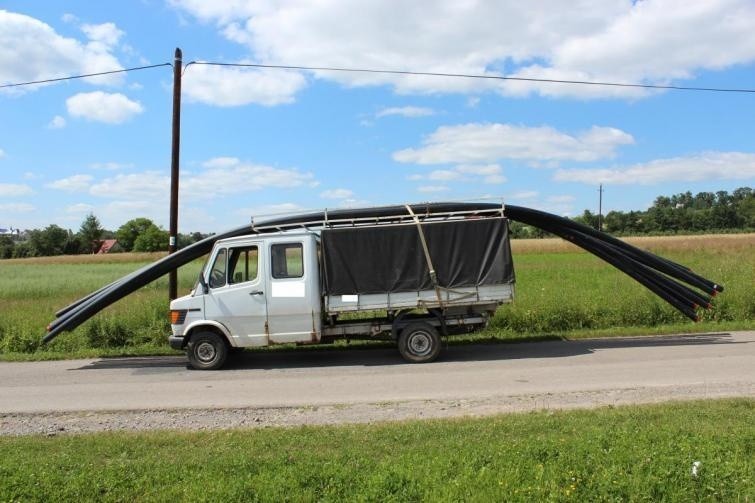 Kierowca Mercedesa wykazał się kreatywnością