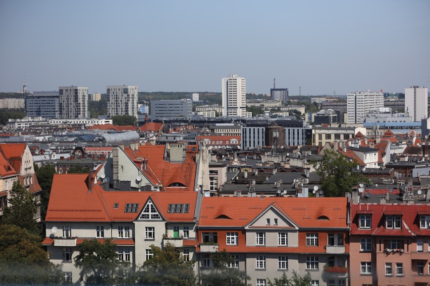 Katowice widziane z kopuły archikatedry