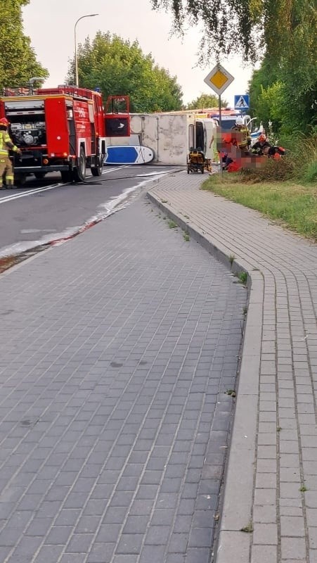 OSP Gardna Wielka pomagała poszkodowanym w zdarzeniu na...