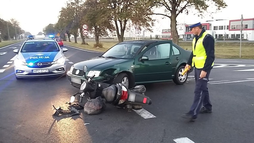 Kolizja w podtoruńskim Ostaszewie (gmina Łysomice) wyglądała...