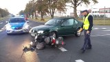 Ostaszewo. Auto uderzyło w motorowerzystę! [zdjęcia]