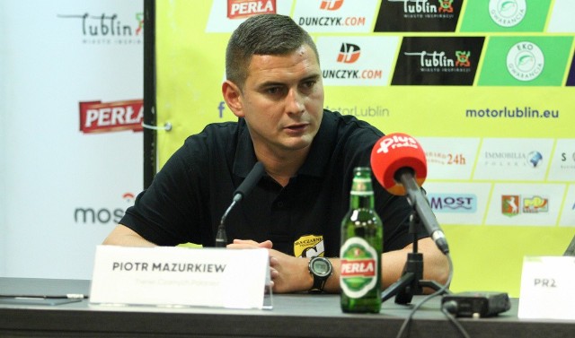 Piotr Mazurkiewicz, trener Czarnych Połaniec.