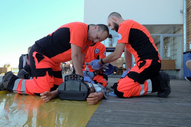Zawody w ratownictwie medycznym odbywały się m.in. na plaży w Dojlidach.