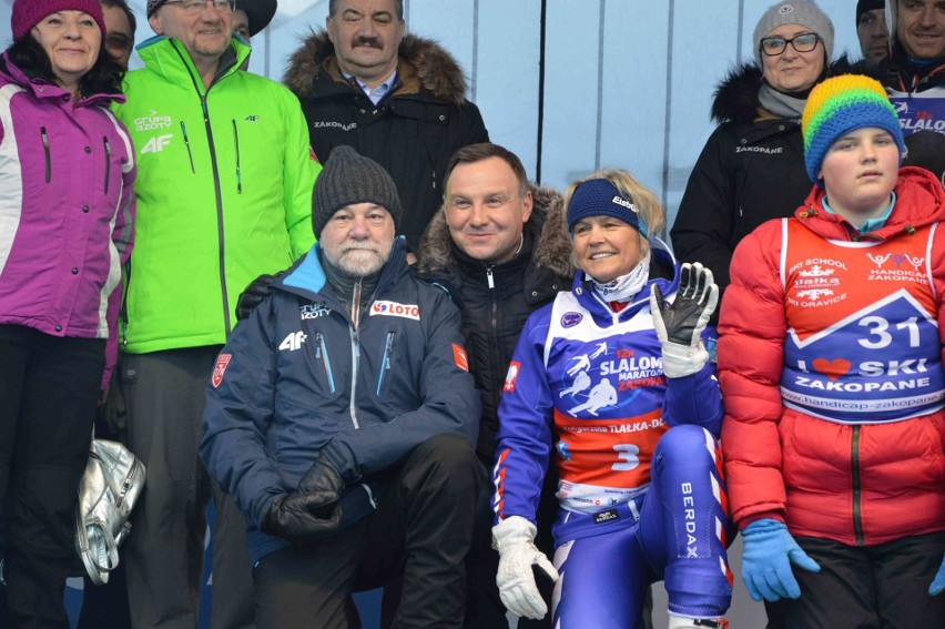 Zakopane. Prezydent Duda szusował na Polanie Szymoszkowej [ZDJĘCIA]