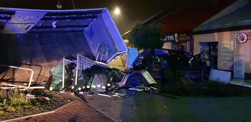 Wypadek na skrzyżowaniu w Skaryszewie.