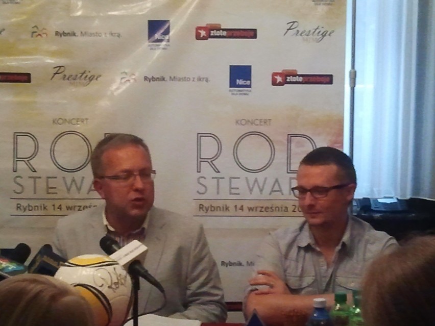 Konferencja prasowa przed koncertem Roda Stewarta w Rybniku