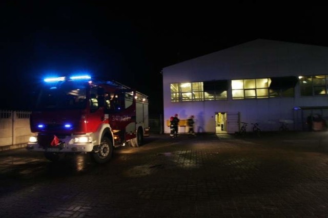 Strażacy gasili pożar w STAKO w Słupsku.