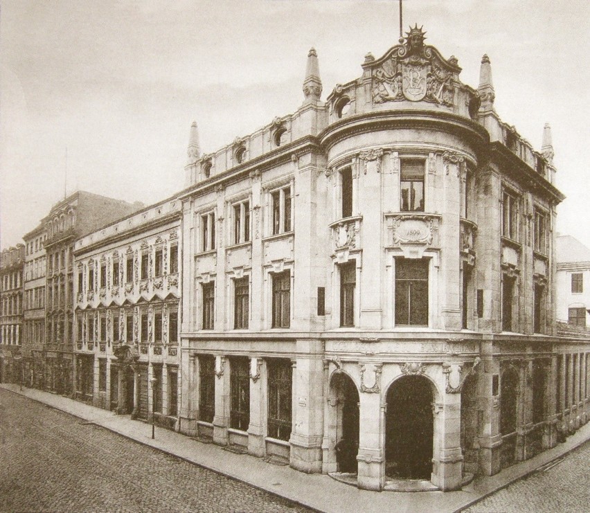 Lata 1899-1906, budynek Śląskiego Towarzystwa Bankowego.