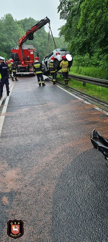 Do groźnego wypadku doszło na drodze krajowej nr 25 pomiędzy...