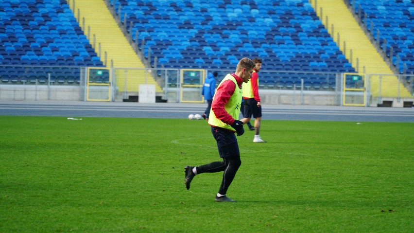 Piłkarze Rakowa Częstochowa trenowali na Stadionie Śląskim...