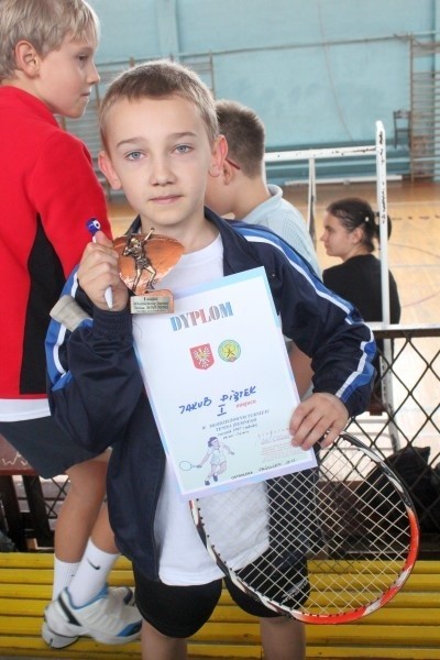 Jakub Piątek okazał się najlepszy w kategorii mini tenisa.