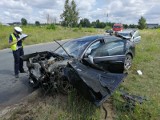 Wyszków. Wypadek drogowy, 18.07.2019. Na ul. Towarowej doszło do wymuszenia pierwszeństwa przejazdu