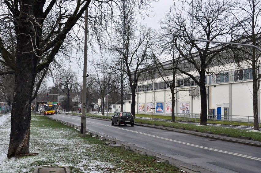 Na odcinku między wiaduktem kolejowym a ul. Długosza stoi...