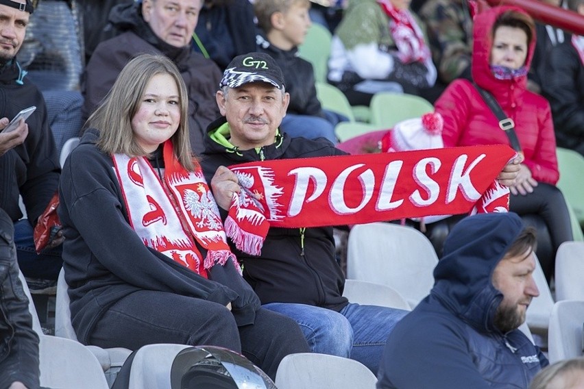 Kibice na meczu Polska - Reszta Świata w Rybniku...