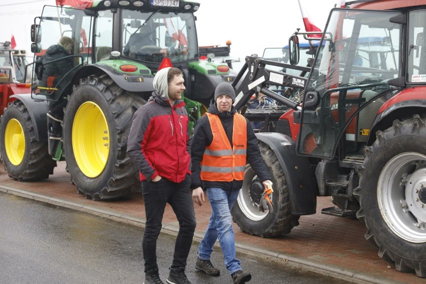 Protest rolników w Tychach 9 lutego 2024.