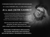 Nie żyje ceniony neurochirurg Jacek Gamrot. Zmarł na COVID-19