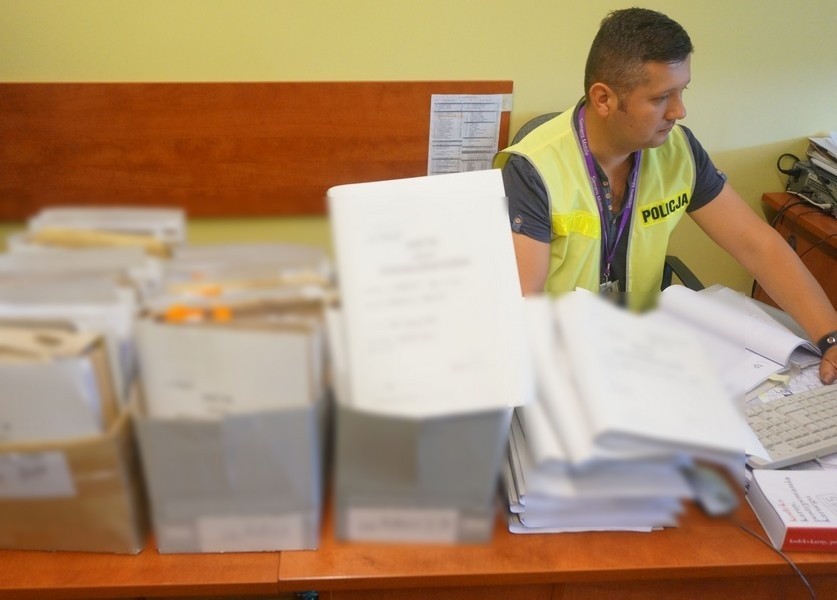 Lublinieccy policjanci zebrali 20 tomów akt