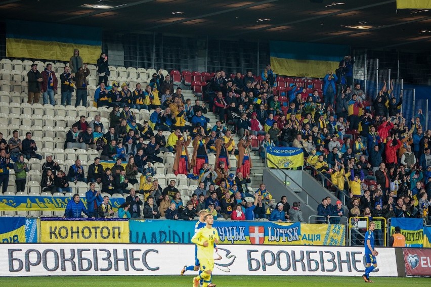 9 października 2016 roku, stadion Cracovii. Mecz Ukraina -...