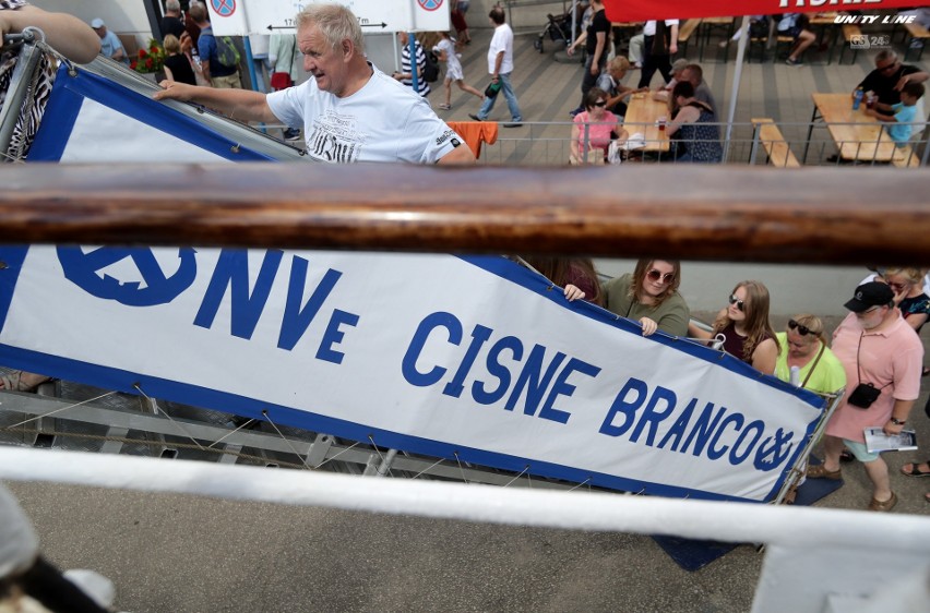 The Tall Ships Races 2017: Cisne Branco odwiedzają tłumy. Kapitan pozdrawia Szczecin! [WIDEO]