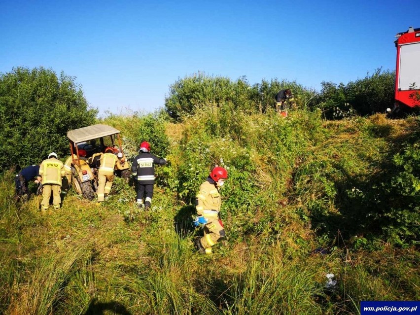 Stawki. Tragiczny wypadek ciągnika. 38-latek zmarł na miejscu (zdjęcia)