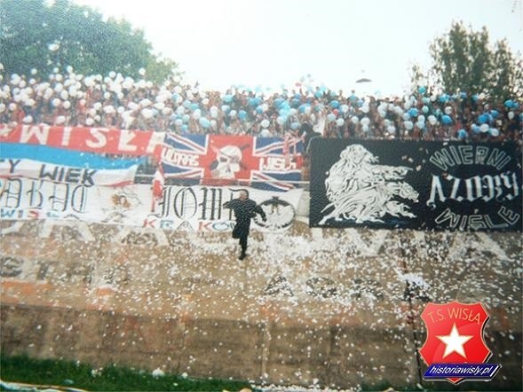 Derby 1996 r., sektor kibiców Wisły