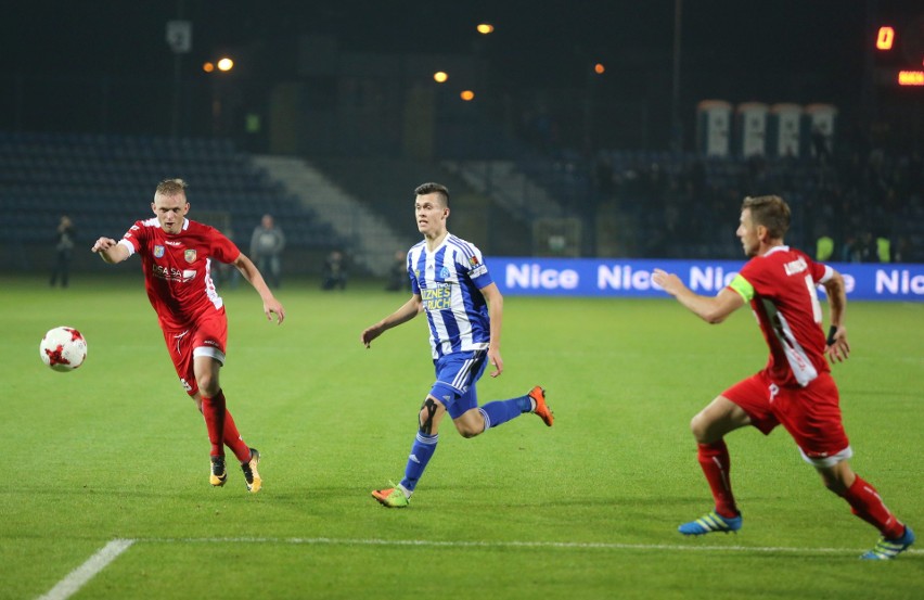 Ruch Chorzów - Miedź Legnica 1:0 [ZDJĘCIA] Niebiescy zwycięstwem pożegnali Surmę