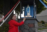 Księgowa odrestaurowała figurę Matki Boskiej w Ząbinowicach (WIDEO)