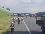 W wypadku na autostradzie A1 poszkodowanym pomogli studenci Akademii Marynarki Wojennej z Gdyni