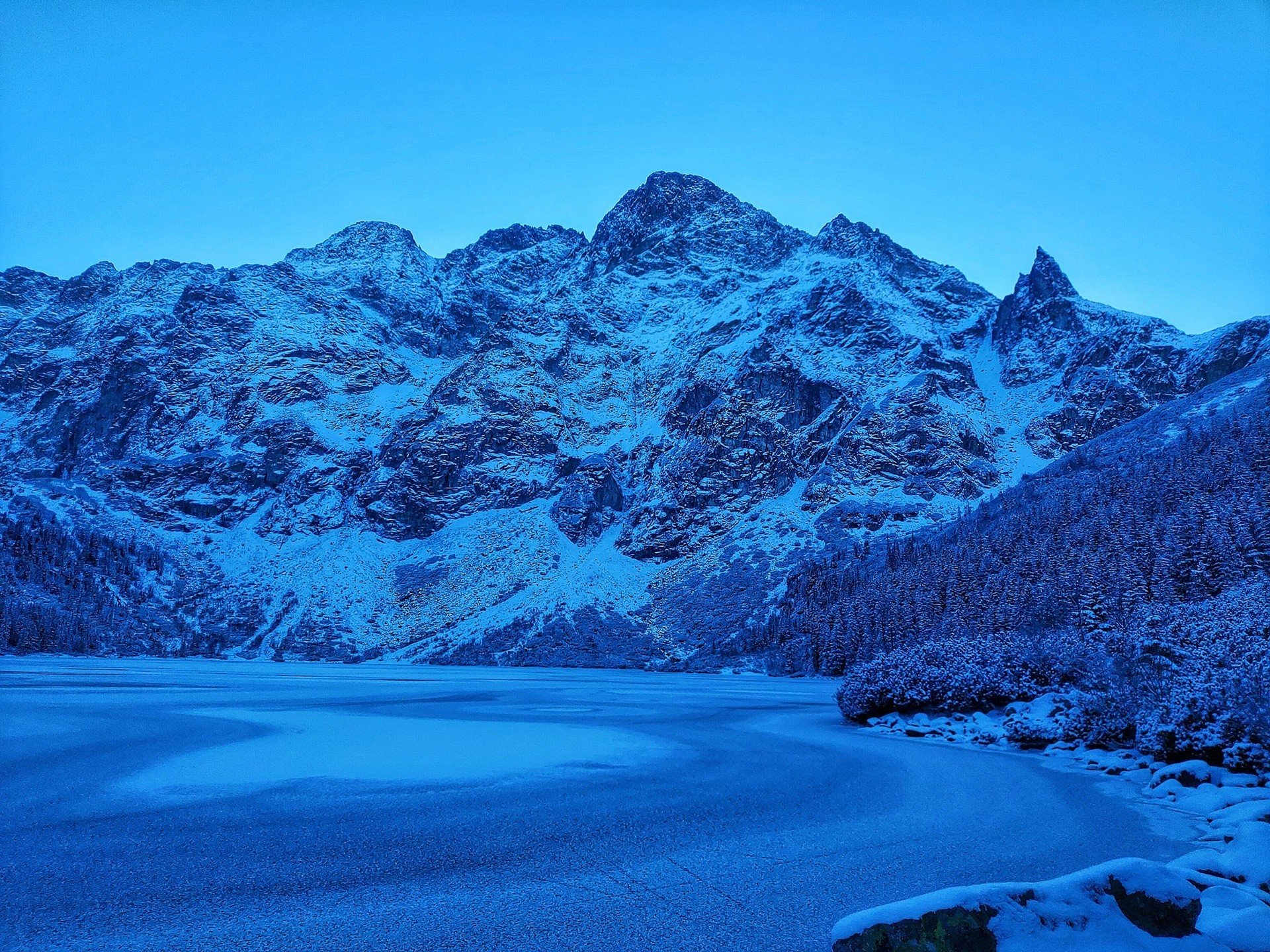 Tatry L d Za ama Si Pod Turystami Na Morskim Oku TPN Nie Wchod cie 