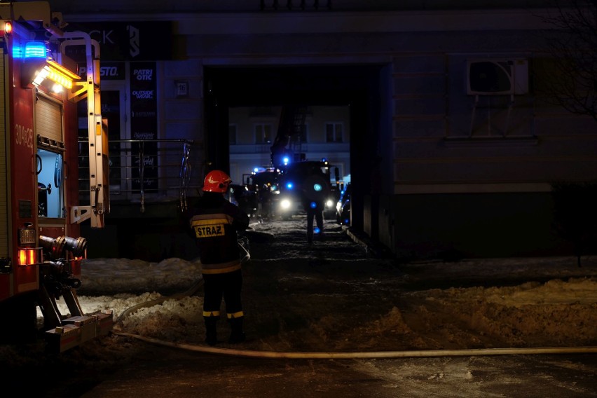 Pożar kamienicy przy ul. Lipowej 16 w Białymstoku