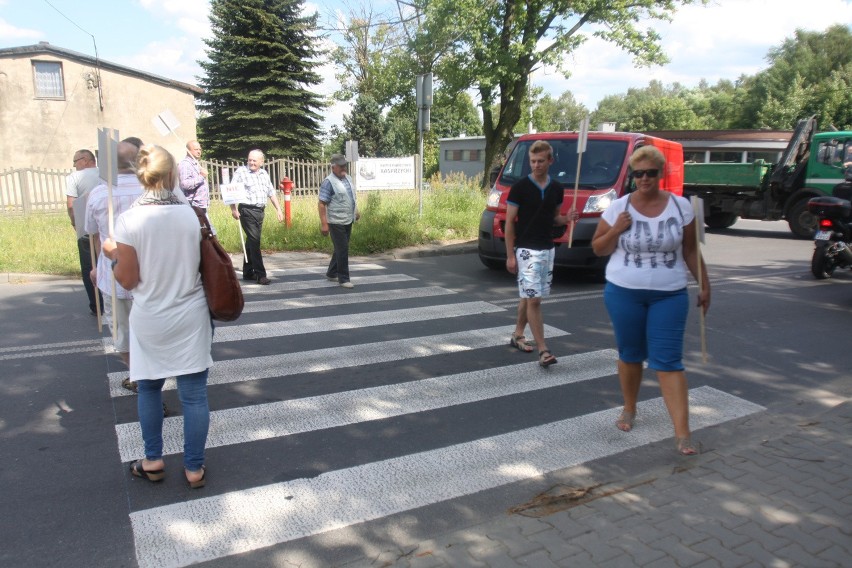 Blokada drogi w Mysłowicach