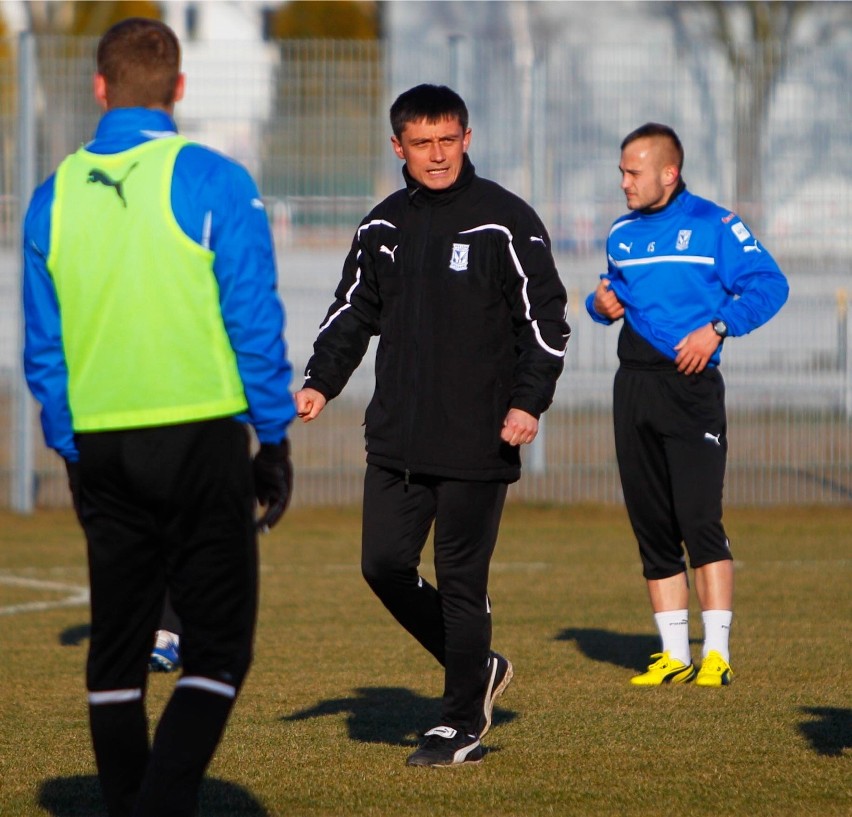 05.03.2013 poznan lech poznan trening mariusz rumak fot....