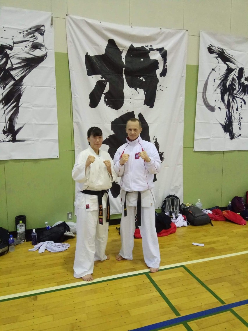 Andrzej Horna z klubu Karate Morawica w Japonii zdał egzamin na 3 dan