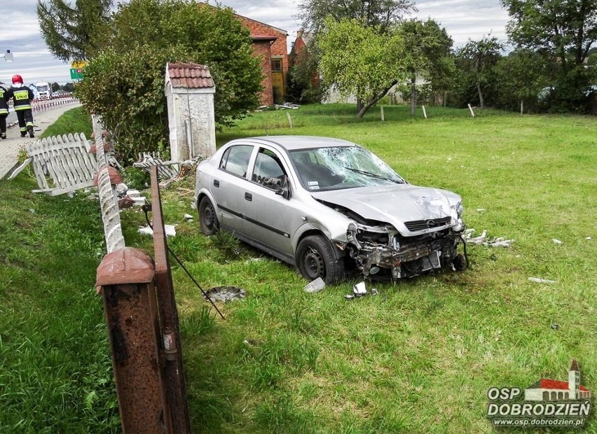 Wypadek w Gosławicach.