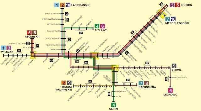 Tak wyglądać będzie nowa siatka komunikacja w Bydgoszczy w 2016 roku