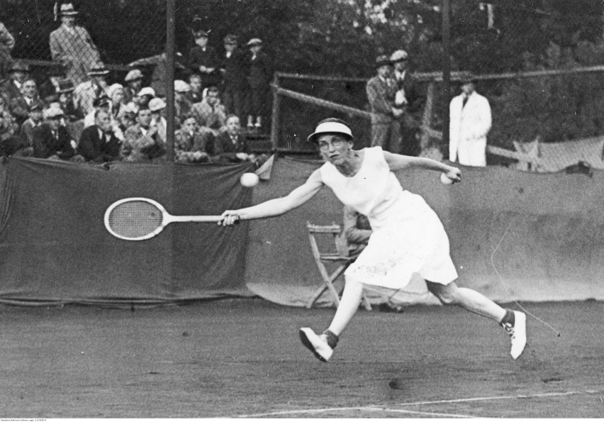 Czerwiec 1934 - mecz tenisowy kobiet Polska - Niemcy w...