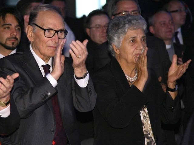 Ennio Morricone i jego żona Maria Travia.