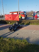Motocyklista zginął w Kołobrzegu. Uwaga utrudnienia w ruchu