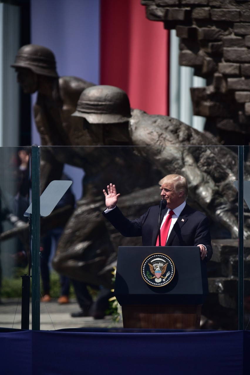 Prezydent Donald Trump odwiedził Polskę tylko raz - w lipcu...