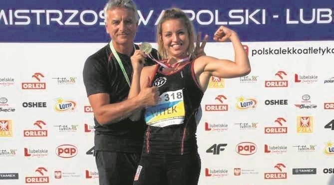 Mirosław Witek (szkoleniowiec) i jego córka Marcelina Witek...