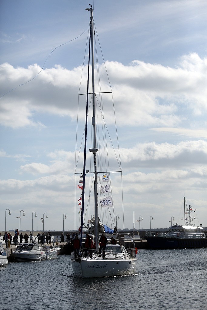 Powitanie jachtu "Lady Dana 44" w Sopocie