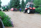 Ulewa w powiecie miechowskim. Czaple Małe zalane