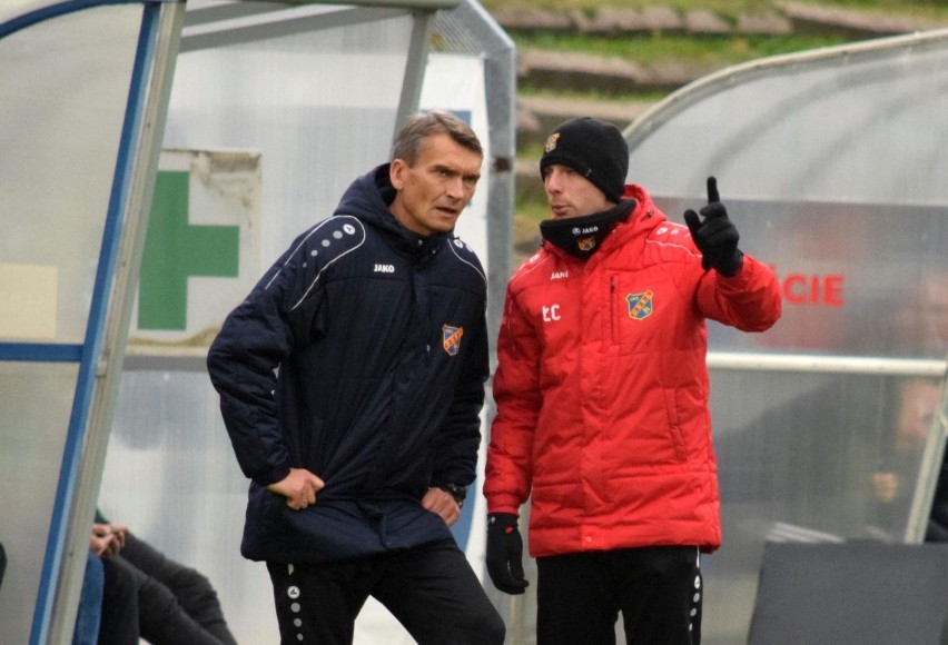 Na zdjęciach: Adam Nocoń, trener Odry Opole.