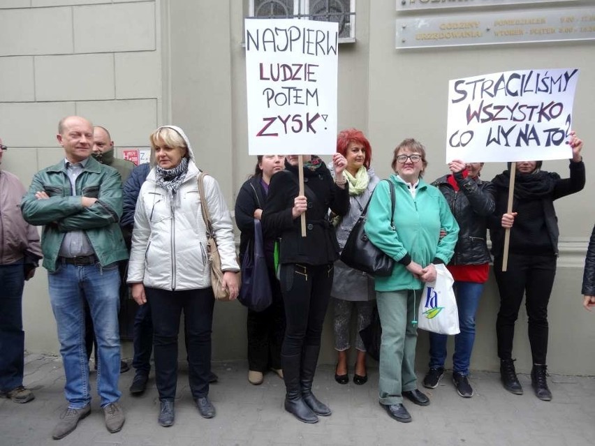 Protest pracowników restauracji Meridian