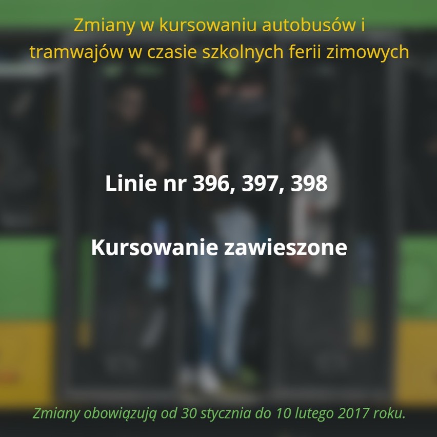 W czasie trwania ferii zimowych, czyli od 30 stycznia do 10...