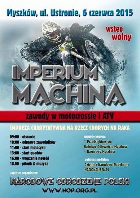 W sobotę odbędzie się charytatywna impreza "Imperium Machina". Podczas niej będa zbierane środki na rzecz chorych na raka.