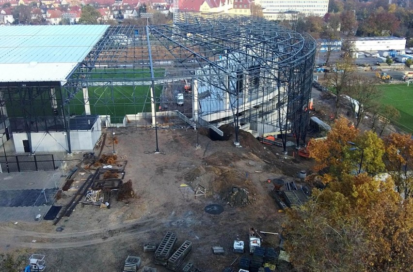 Stadion Pogoni - stan prac 15-17 listopada 2020.