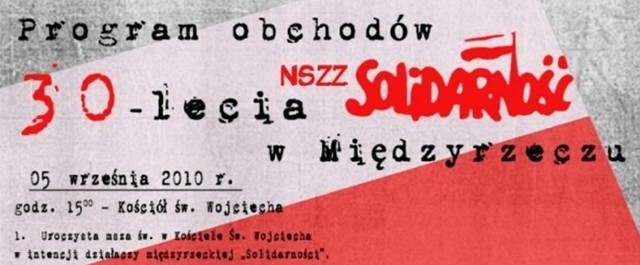 W niedzielę o 15.00 w kościele pw. Św. Wojciecha odsłonięta zostanie tablica poświęcona "Solidarności&#8221;.