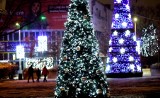 Magia świąt w Zielonej Górze. Przepięknie oświetlona ulica Bohaterów, choinki, sanie Mikołaja. Tak wygląda miasto przed Bożym Narodzeniem